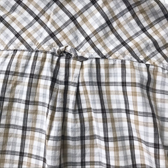 •Children’s Place• brown plaid poplin shirt - Picture 6 of 6